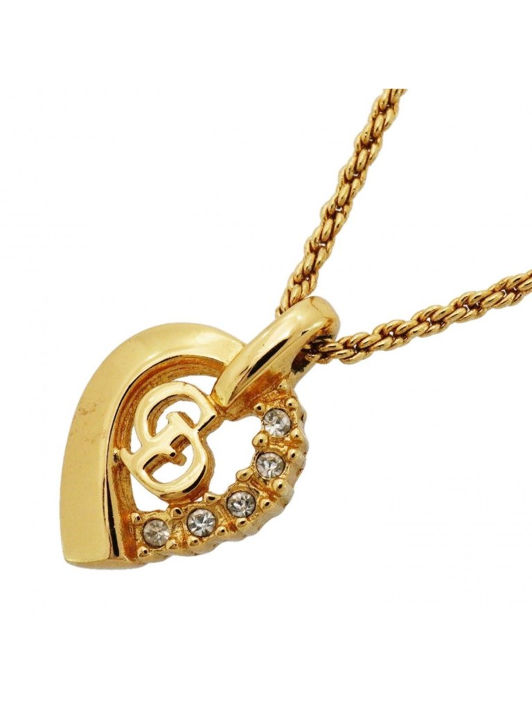 Dior Necklace Cdlogo Gold Plated Line Stone 365$